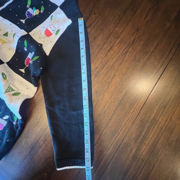 Terrazzo Women's Embellished Cocktail Cardigan, Beads sequins, Size Medium - Picture 9 of 12